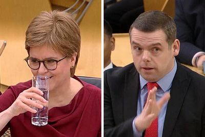 Douglas Ross accuses Nicola Sturgeon of 'disrespect' in tetchy FMQs clash