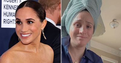 Harry and Meghan's video diaries baffle viewers as make-up free Duchess appears in towel