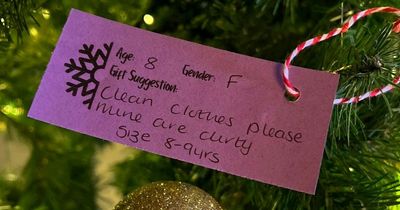 Heartbreaking letters from children to Santa ask for 'clean clothes'