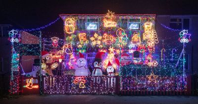 Christmas-mad dad covers home with 30,000 lights - with an eye-watering electricity bill