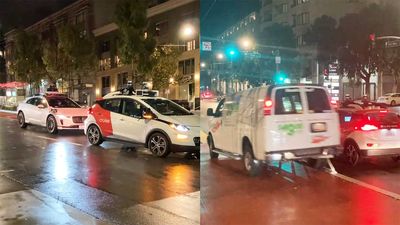 Watch A GM Cruise Autonomous Chevy Bolt Get Stuck In Traffic Without Anyone Inside