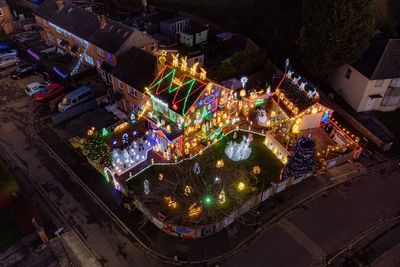 Brothers transform family home into Christmas lights display