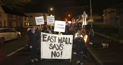East Wall protesters call for referendum on how refugees are accommodated
