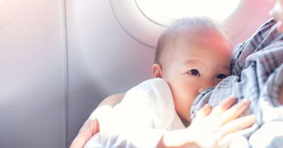 ‘I was breastfeeding on a flight when a male flight attendant threw a blanket over me’
