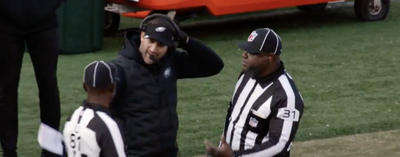 Eagles coach Nick Sirianni had a great mic’d-up exchange with the refs about A.J. Brown’s touchdown