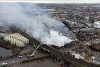 Huge blaze which closed railway line started deliberately, investigators believe