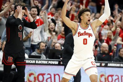 WATCH: Tanner Holden hits winning three-pointer at buzzer against Rutgers to lift Ohio State