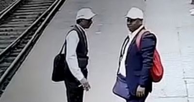 Rail worker filmed being hit by live electric cable and collapsing onto tracks