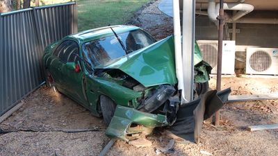 Four 18-year-olds taken to hospital after car crashes into house in Malua Bay