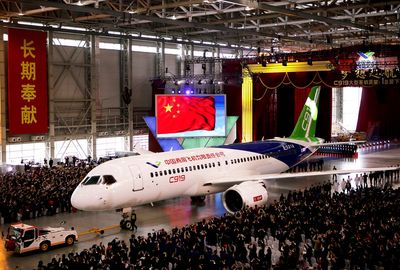 Chinese airline receives first domestic long-range jetliner