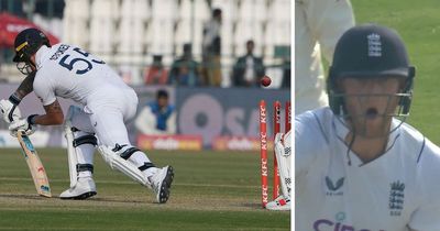 Ben Stokes in disbelief after getting bowled by history-making Pakistan debutant