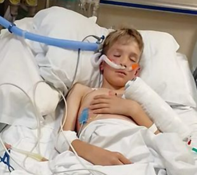 Boy, 11, left fighting for life with Strep A after doctors misdiagnosed it as a ‘pulled muscle’