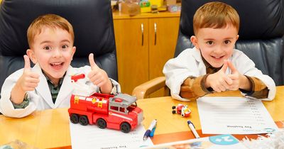 Lucky twins bag dream job as toy testers