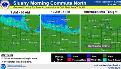 As much as 4 inches of snow could fall in McHenry and Lake counties, winter weather advisory in effect