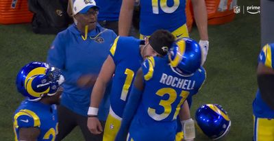 Baker Mayfield delivered another helmetless headbutt after an epic Rams comeback