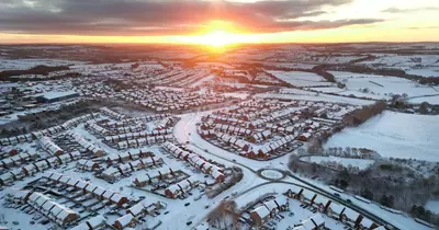 Wintry scenes in North East cause hazardous travel conditions as snow hits region overnight