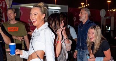 England WAGS in high spirits after private Robbie Williams concert in Qatar