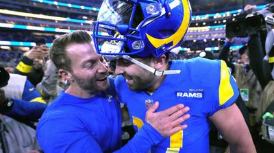 Mayfield After Leading Rams to Win: ‘Happy to Be Home’