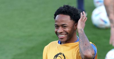 Raheem Sterling back in England training following UK return and burglary ordeal