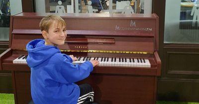 Schoolboy left deaf after being run over wows crowds on Central Station piano