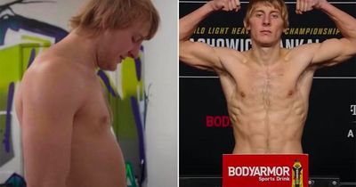Paddy Pimblett completes 50lb body transformation by weighing in for UFC fight