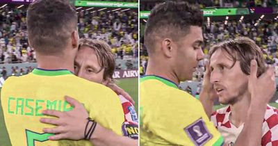 Casemiro shows his true colours in post-match interaction with Croatia hero Luka Modric