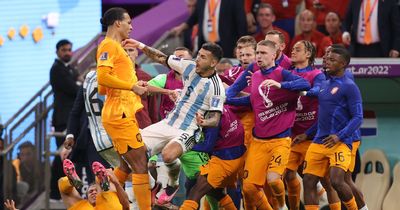 What Virgil van Dijk did as brawl breaks out in feisty Netherlands vs Argentina World Cup clash