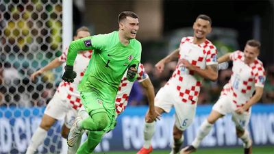 Dominik Livakovic stands tall as Croatia oust favourites Brazil on penalties to reach semifinals