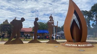 Artwork honouring Aboriginal soldiers past and present installed at Panorama intersection