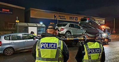 Edinburgh police seize three vehicles during winter spot check on busy road