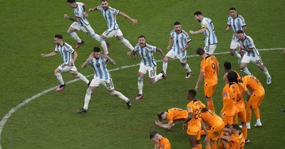 Argentina players seen 'mocking' Netherlands team over penalty shoot-out win