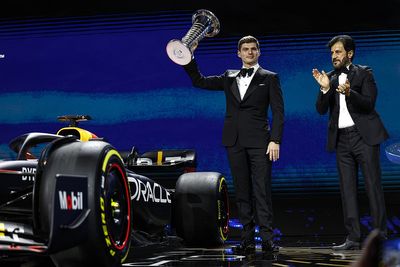 Verstappen collects F1 trophy as FIA honours champions at prize giving