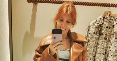 Pregnant Stacey Dooley pokes fun at her maternity style with quirky hospital outfit