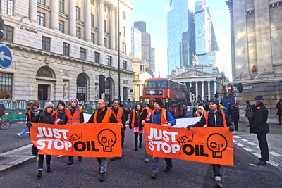 Just Stop Oil protesters march through London in support of jailed of activists