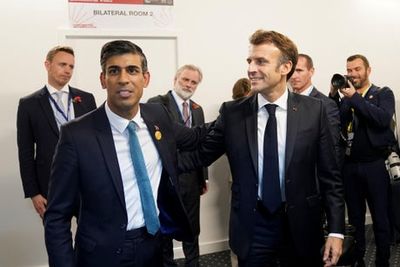 French President fires off cheeky tweet to Rishi Sunak ahead of England v France clash