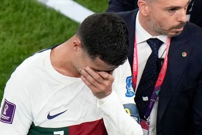 Cristiano Ronaldo breaks down in tears as Portugal crash out of World Cup 2022 with defeat to Morocco