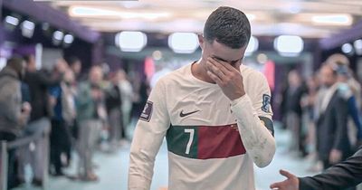 Cristiano Ronaldo confronted by intruder as he leaves World Cup in floods of tears