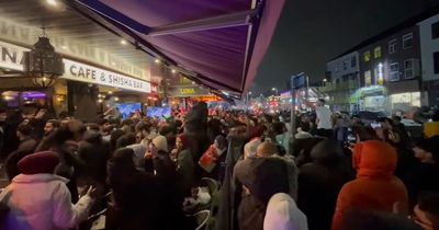Fans go wild in Rusholme after Morocco World Cup victory as roads shut