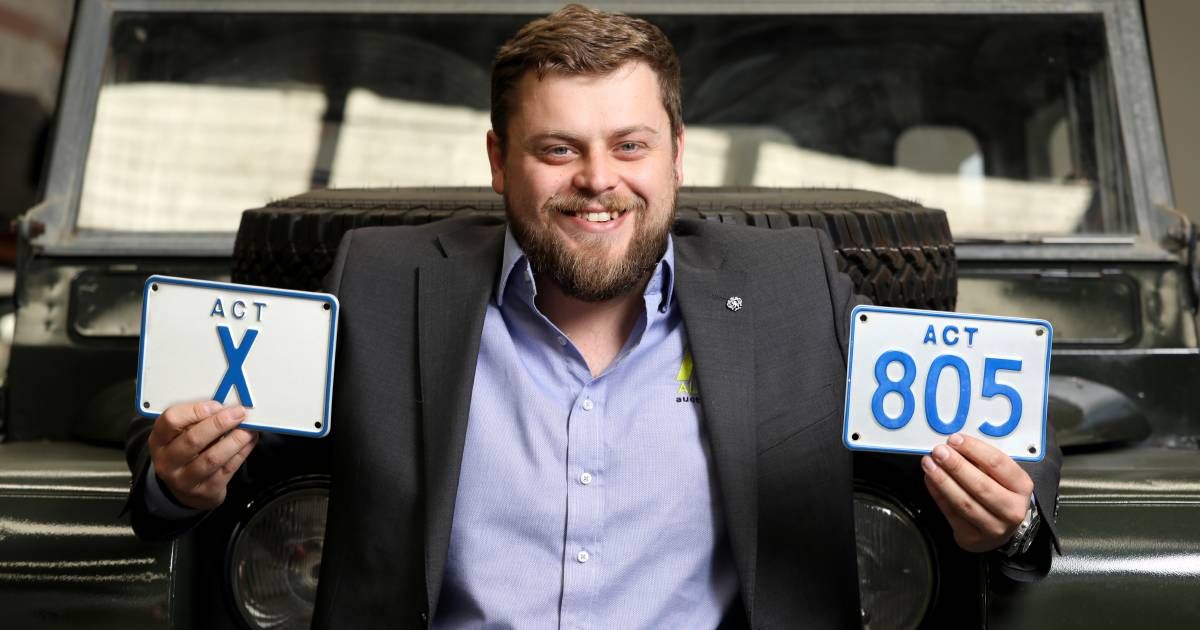 The Canberra number plate that could fetch 40,000 at…