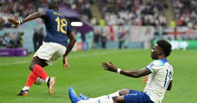 Why France's goal vs England was given despite Bukayo Saka appearing to be fouled