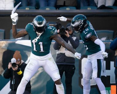 Eagles’ WR A.J. Brown fined $13K for his ‘whoopin’ the goalpost celebration in win over Titans