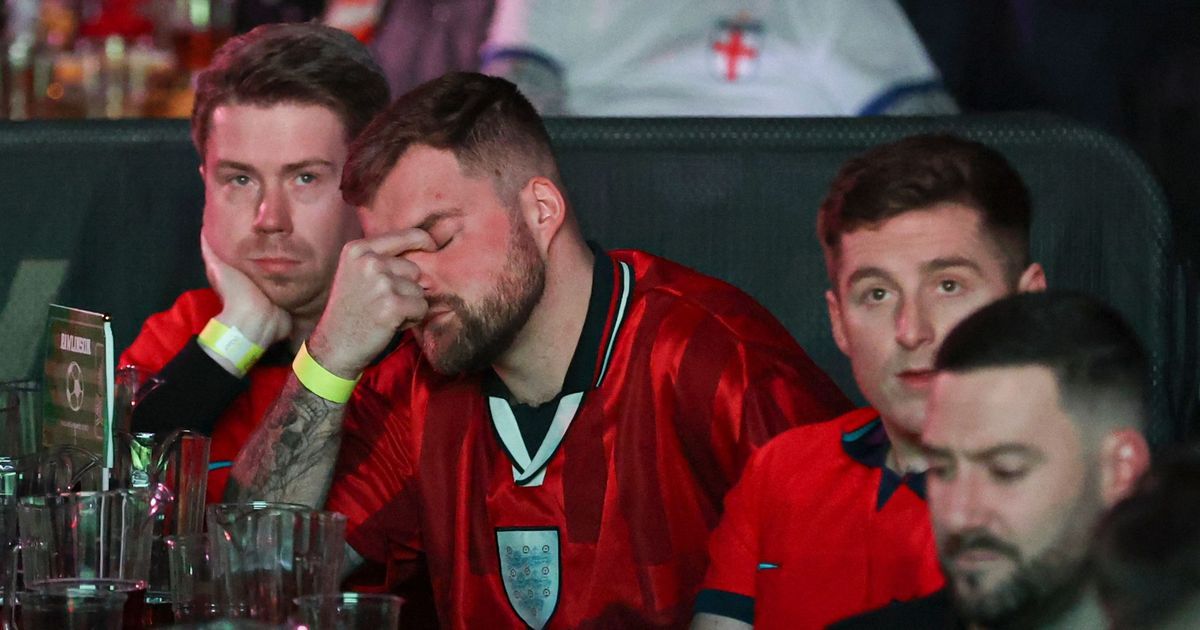 Weeping WAGs brush away their tears as they console their gutted Three  Lions after 1-2 loss