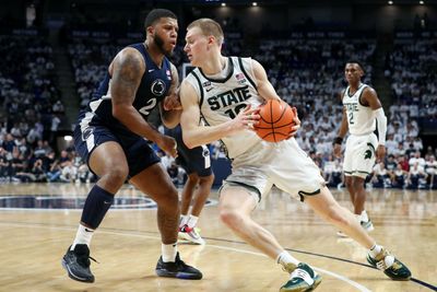 Michigan State basketball F Joey Hauser eclipses 1,000 career point mark