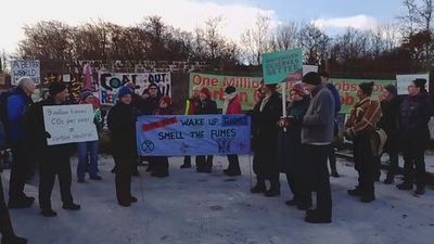 Protesters urge end to new coal mine plans in Cumbria