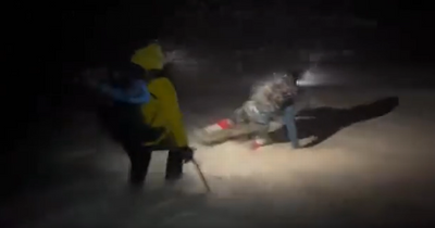 Scots mountaineers rescued after wading through 'waist deep' snow in pitch black