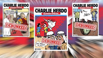 Why are fake covers of French satirical magazine Charlie Hebdo circulating in Russia?