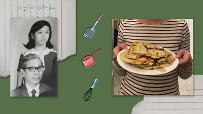 A scallion pancake recipe is layered with thoughts of family, China and a tiny secret