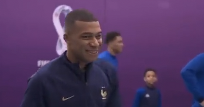 Kylian Mbappe snubbed by Walker and Henderson BEFORE World Cup showdown as France hero giggles at cold shoulder