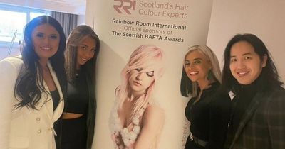 Lanarkshire hair stylists prep film stars for red carpet at BAFTA Scotland Awards