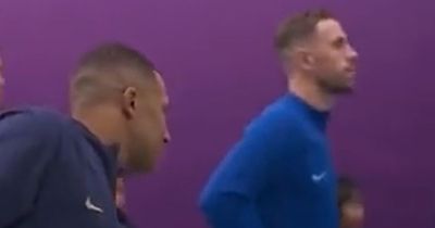 What happened with Jordan Henderson and Kylian Mbappe in tunnel before World Cup game